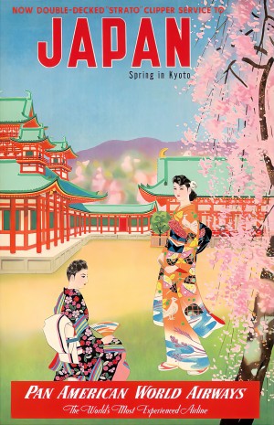 Pan American World Airways Japan Spring in Kyoto